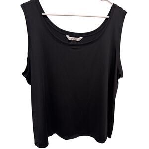Peter Nygard Women's Black Sleeveless Tank Top Plus Size 3X